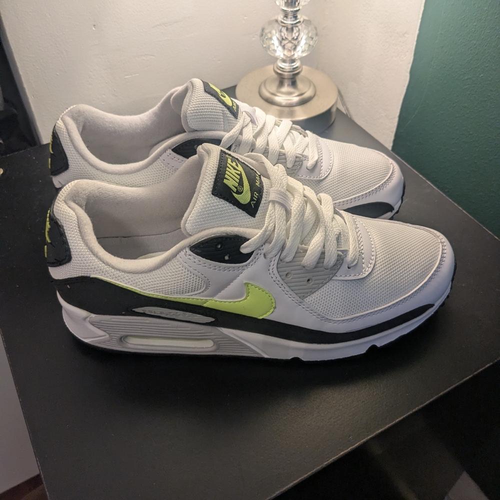 Nike Air Max 90 Women's Sneakers White and Lime